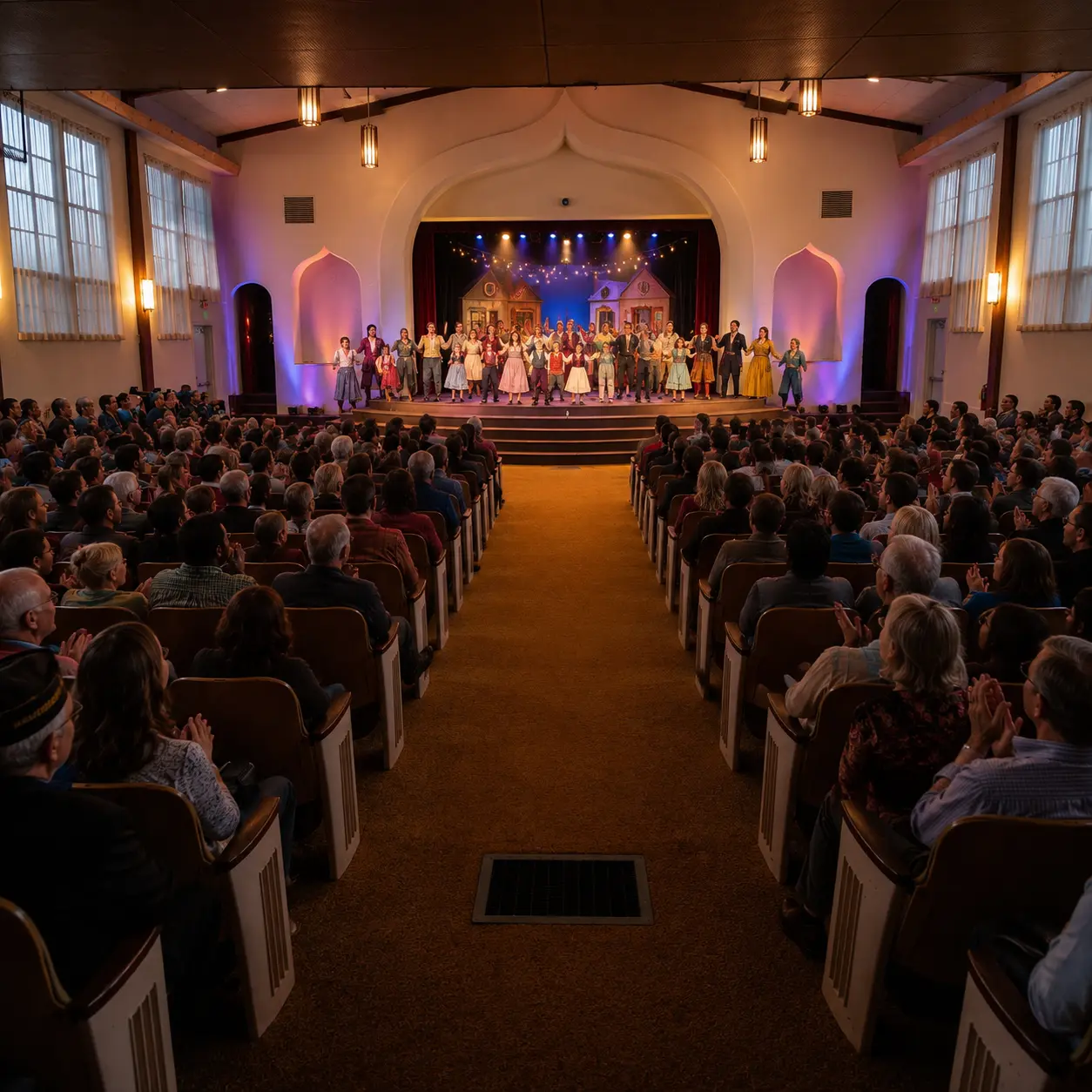 Illustrative concept of a renewed community theater