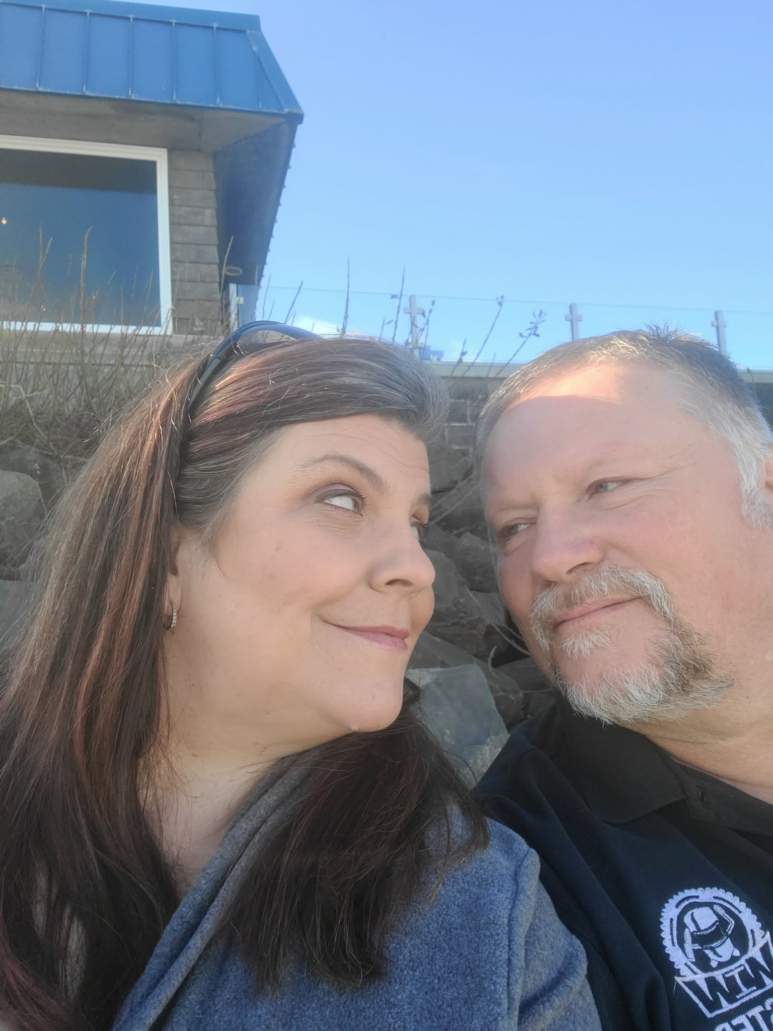 Steve and Angel sharing a quiet candid moment